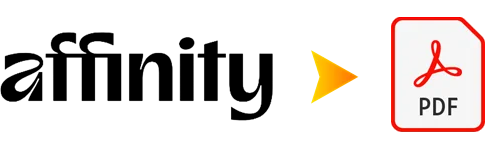 Affinityで作成されたデータについては、PDF形式に書き出してのご入稿がおすすめです