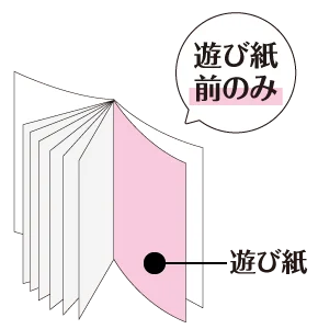 遊び紙前のみのイメージ